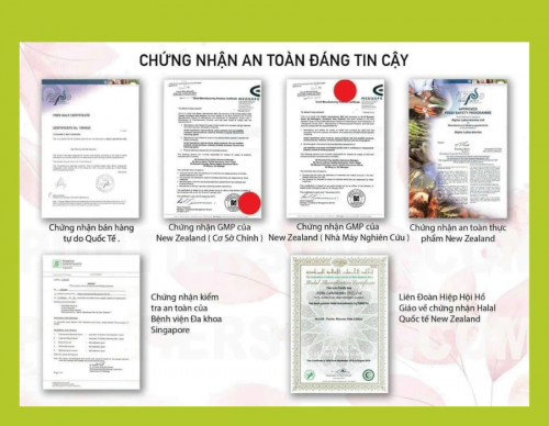 GIẤY PHÉP CHỨNG NHẬN QUỐC TẾ SẢN PHẨM PURTIER PLACENTA GIẤY PHÉP CHỨNG NHẬN QUỐC TẾ SẢN PHẨM PURTIER PLACENTA